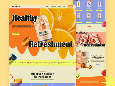 PureNectar Web Design branding design graphic design illustration logo typography ui ux vector