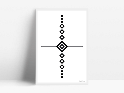 Geometric Poster #1 geometric geometric art poster poster design