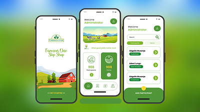 Farm Management App app branding design graphic design illustration logo typography ui ux vector