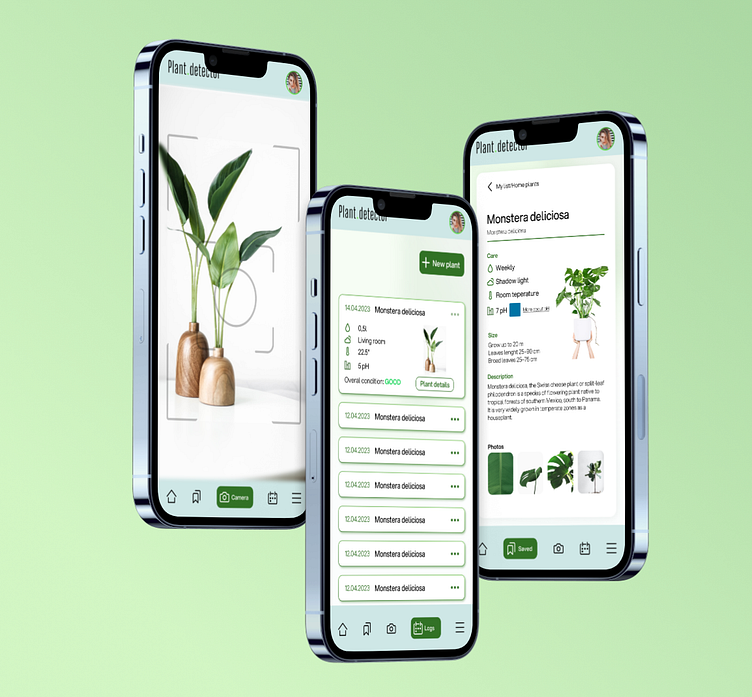 Minial and clean plant management mobile application by Marek Erben on ...