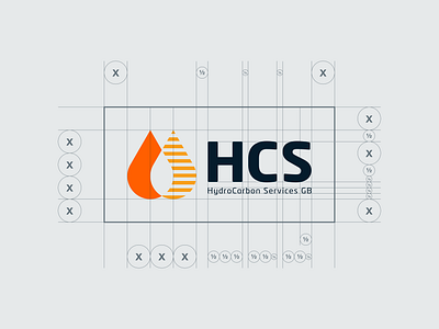 HCS - Logo Construction brand guidelines brand identity branding branding elements distributor havoline hcs hcs logo lettermark logo logo construction logo design logomark logotype lubricants navy oil orange texaco