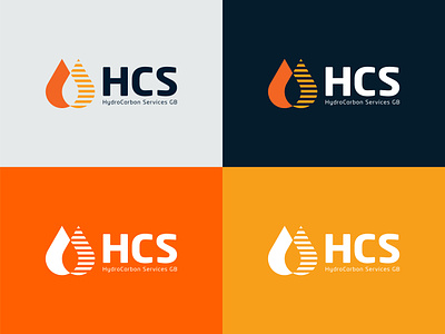 HCS - Brand Colours brand identity branding branding elements havoline hcs hcs logo illustrator lettermark logo logo design logomark logotype lubricants navy oil distributor orange texaco vector