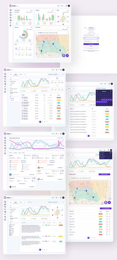 SaaS Platform and App app b2b b2c branding chats clean dashboard design light modern platform saas ui ux