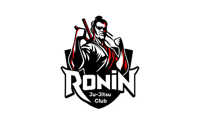 Ronin Ju Jitsu Club creative design illustration logo logomark ronin samuray sport