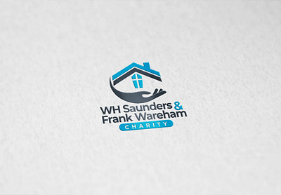 WH Saunders & Frank Wareham charity design hand help heritage house logo people