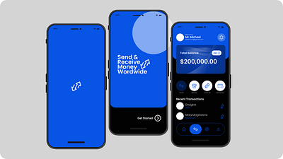 Money Transfer App app branding design graphic design illustration typography ui ux vector