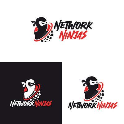 Network Ninjas computer design it logo networking ninja technology