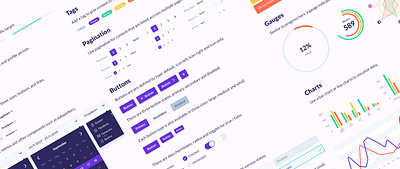 UI kit and Design System app b2b b2c branding chart clean dashboard design diagram kit mobile modern platform saas set ui ux web