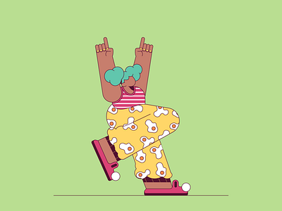 Peaple having fun! 5/25 body character character design colorful egg fun girl happy illustration peaple ui vector
