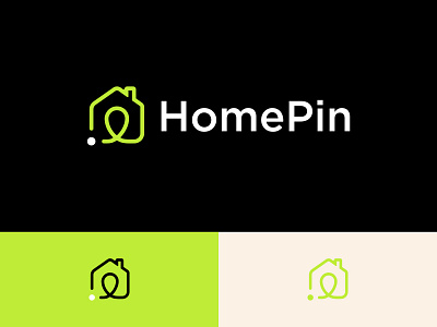HomePin Logo Design brand branding business logo creative logo design identity logo logo design logodesign logotype mark minimal logo modern logo real estate logo vector