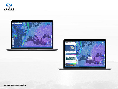 Sea weather and underwater conditions with Sealoc map product design ui ui design ux ux design
