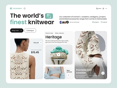 Fashion Store Website UI best design 2023 cart clothing store ecommerce fashion home page knitwear landing page lookbook merch minimal modern design online shop shopping shopping website store ui ux web design webdesign