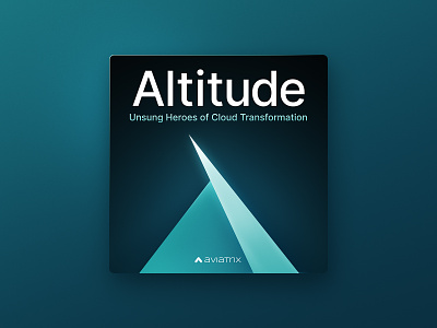 Altitude — B2B Podcast aviatrix b2b podcast branding cloud networking illustration podcast podcast cover technology podcast