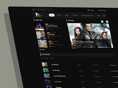 Movie website movie site ui uiux website