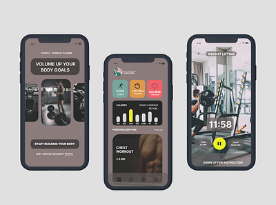 TOOMY'S - Workout Planner 3d animation branding graphic design logo motion graphics ui