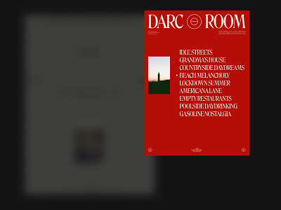 DARC ROOM art direction branding design layout typography ui
