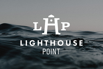 Lighthouse Point Logo brand identity branding condos design freelance design graphicdesign lighthouse lockup logo point type typography