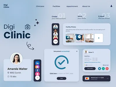 Get E-Consultation Of Doctor app appdesign branding design graphic design graphicdesign illustration logo ui vector