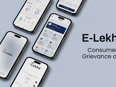 e-Lekha - Consumer Grievance App app design clean ui consumer app government graphic design grievance grievance app hyderabad letter app minimal ui