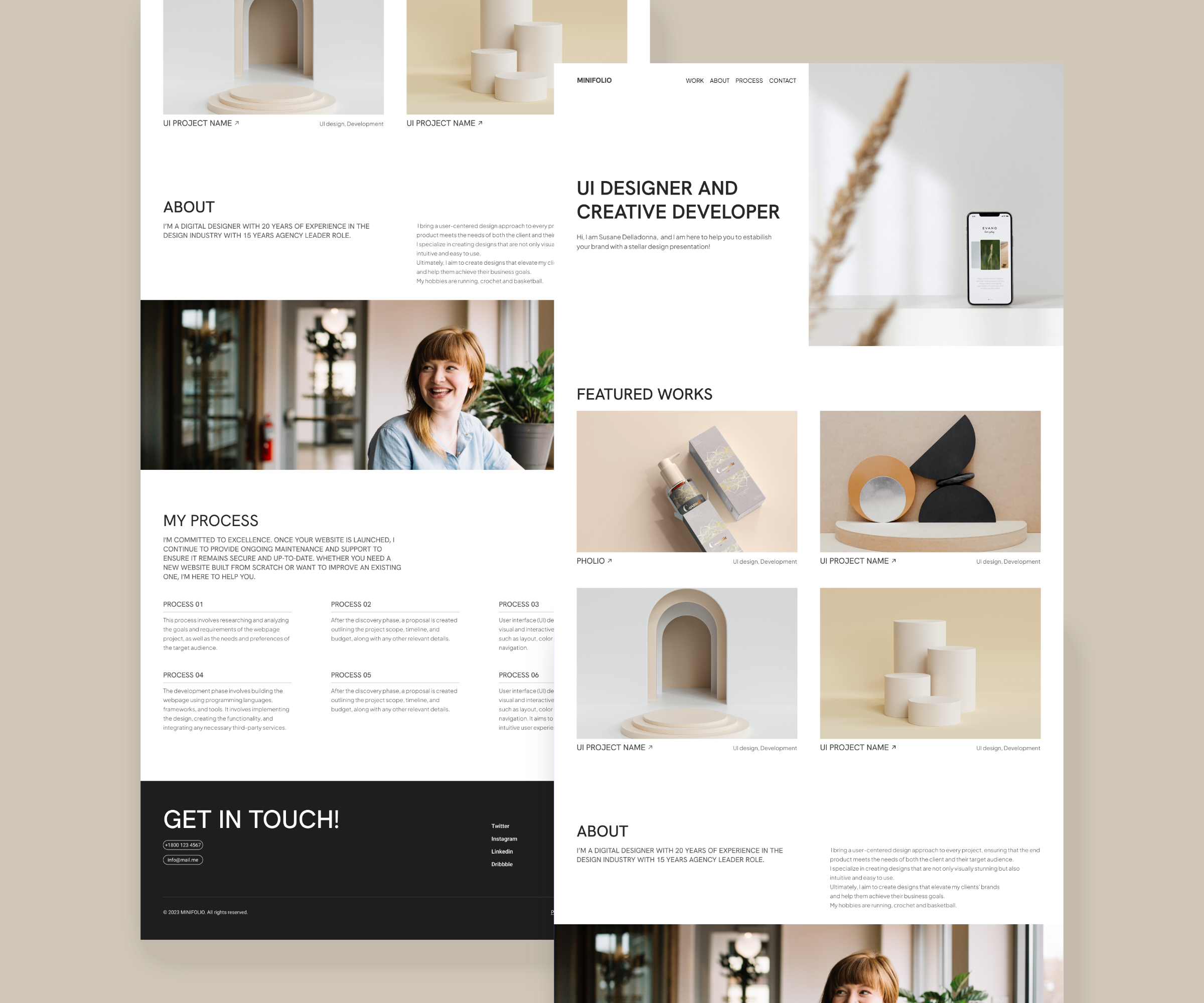 MINIFOLIO - A Cloneable Webflow Portfolio Template By Katalin Gyurasics ...