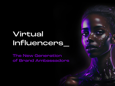 Virtual Influencers Pitch Deck design graphic design pitch deck ppt presentation slides virtual influencer