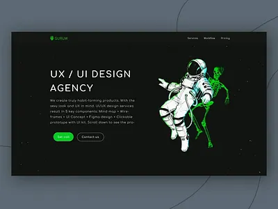 Design Agency Animated UI 3d agency animate animation art astronaut branding design illustration illustrator minimal motion graphics nasa sci fi science fiction space ui unique ux website