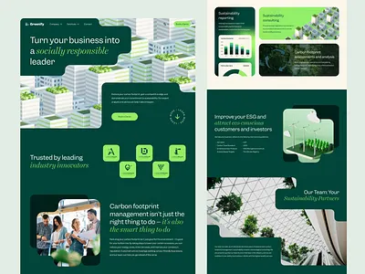 Greenify - Landing Page agency corporate design environment landing page ui uxui