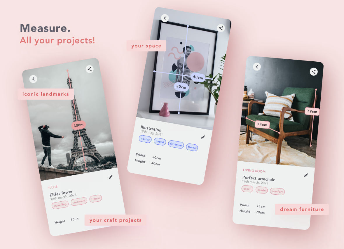 measuring app design ad ads advert app design apple store creative concept design system figma mobile app design product design uxui design