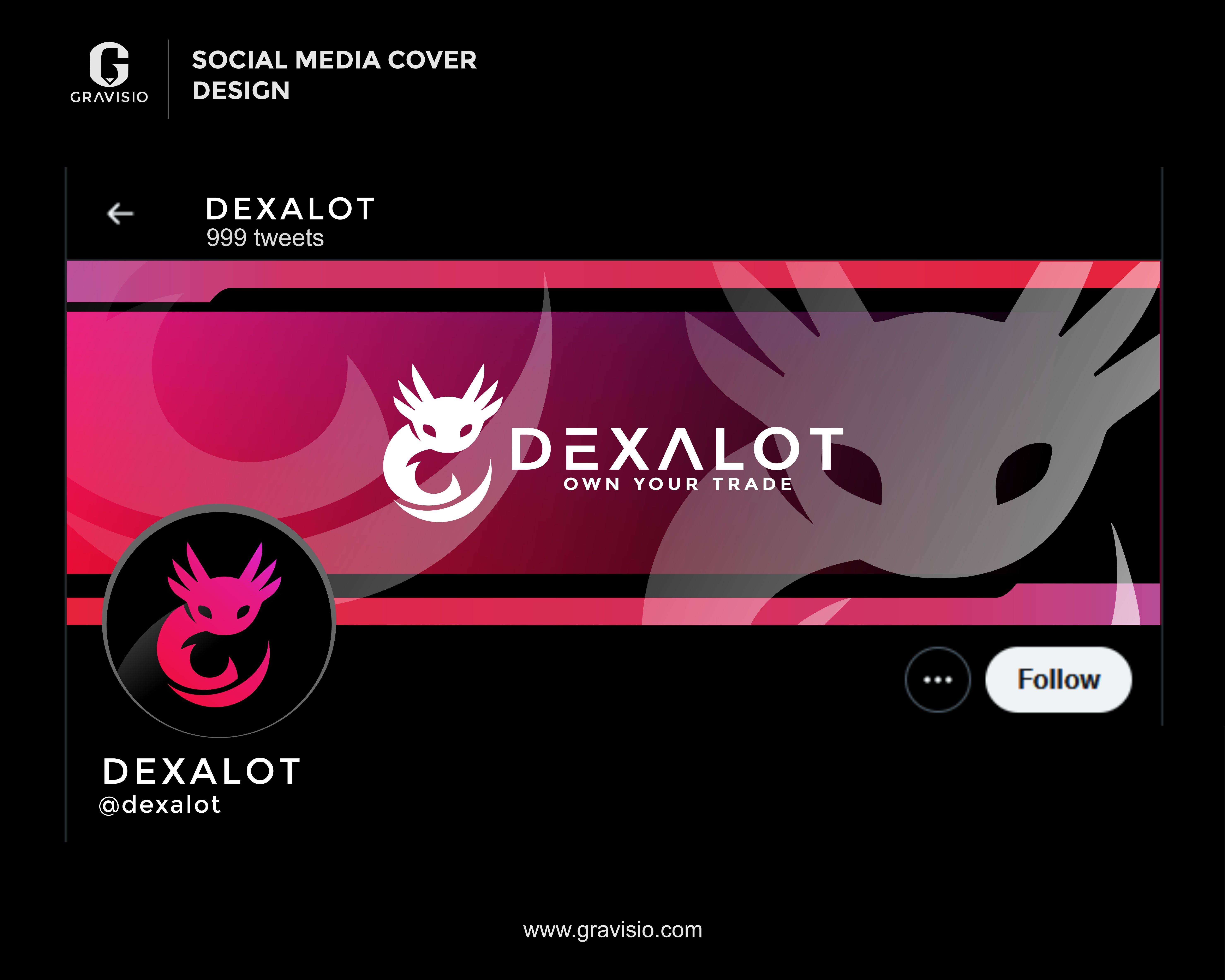 Social Media Cover Design for Dexalot 99designs abdul rohman ardifa brand agency brand design brand identity branding design cover design facebook graphic design gravisio illustration linkedin logo logo design social media twitter