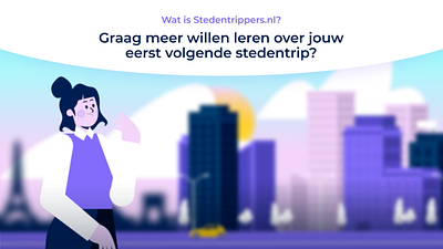 Stedentrippers.nl | Animatie animation graphic design motion graphics