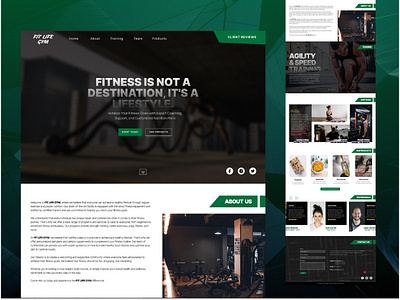 Fitness Center (FitLife GYM) design figma fitness graphic design gym template design ui ui design user experience ux