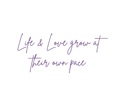 Love And Life Grow At Their Own Pace Typography Design design graphic design typography