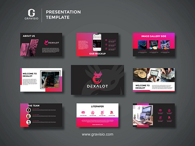 Presentation Design Template For Dexalot 99designs abdul rohman ardifa banner brand agency brand design brand identity branding design design gravisio guide illustration logo logo design powerpoint ppt presentation slide template website