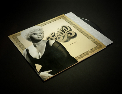 Etta James Concept Vinyl design graphic design illustration jazz lettering lp pattern record sleeve vintage vinyl