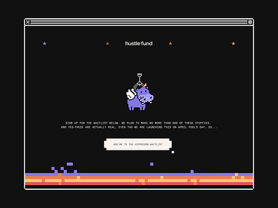 Hustle Fund Hippocorns 🦛🦄 8bit brandhero game hippo illustration merch pixel pixelart retro ui uidesign unicorn ux uxdesign uxui webdesign