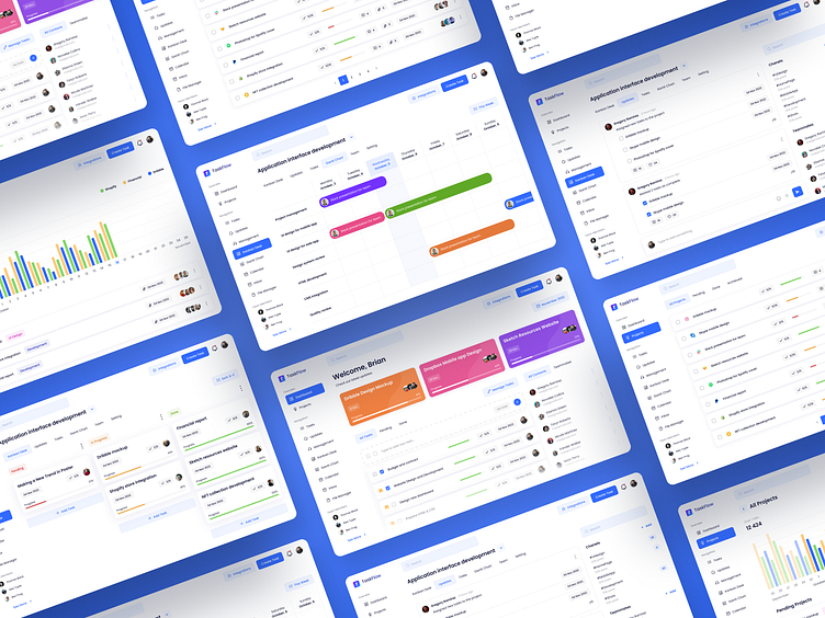 TaskFlow task management app by Obvious Studio on Dribbble