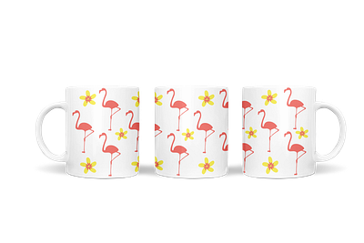 mug summer theme, flamingo daisy daisy digital file flamingo mug sublimation summer svg