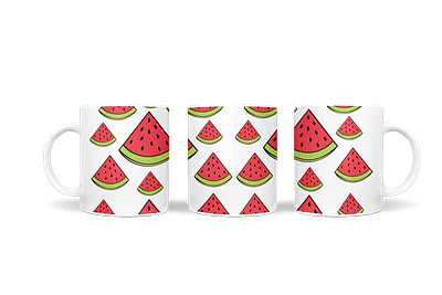 mug summer theme watermelon pattern design digital file dxf mug sublimation summer svg watermelon