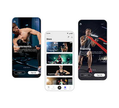 Fitness App app design ui