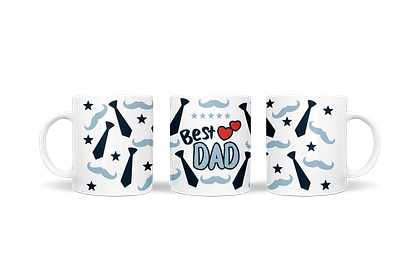 mug father's day best dad design digital file dxf father day mug sublimation svg