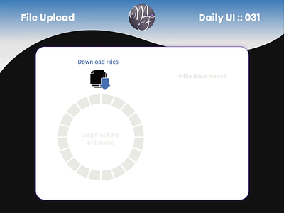 File Upload Daily UI 031 animation branding daily ui design download drop file upload graphic design illustration image motion graphics pourcent ui