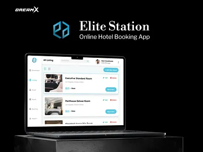 Elite Station [Travel] admin panel booking crm crm system dashboard design desktop dreamx figma hotel app interface rent travel app ui ui design ux ux design web web app web design