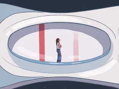 Covid Test Anxiety & Infertility Trauma anxiety covid editorial illustration ill illustration woman