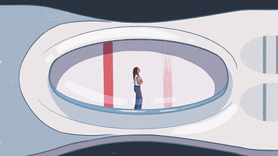 Covid Test Anxiety & Infertility Trauma anxiety covid editorial illustration ill illustration woman