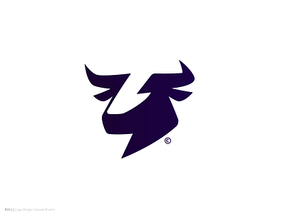Bull | Logo Design animal design bull bull logo cow dark blue geometric icon logo design mark moo negative space portrait solid symbol