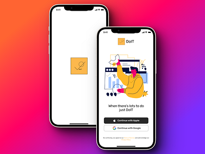 DoIT IOS branding design figma illustration logo product design ui uiux ux uxui vector