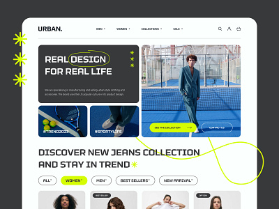 URBAN ONLINE STORE adaptive app brand branding clothes design graphic design identity illustration logo shop sport store style ui urban ux vector