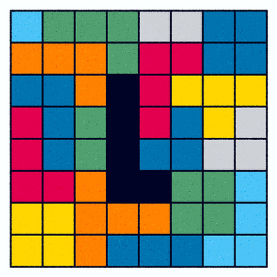 L-Tetromino 36daysoftype l letter tetris type