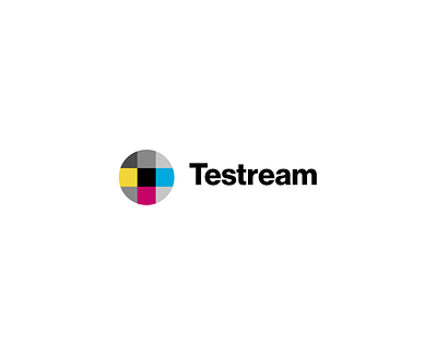 Testream branding colors identity logo mark streaming symbol test screen tv