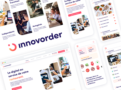Brand guideline - Innovorder branding france guideline illustration landing page mobile restaurant superchouette ui design ux design web web design